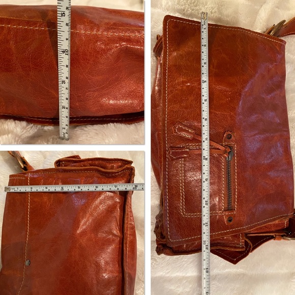 Francesco Biasia Leather Boho Style Shoulder Bag - Picture 13 of 14